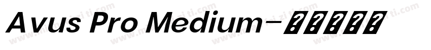 Avus Pro Medium字体转换